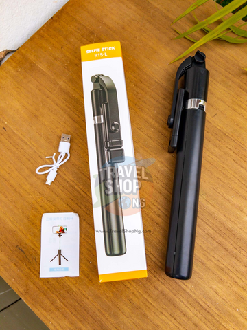 Selfie Stick & Phone Tripod | Remote & Light Included