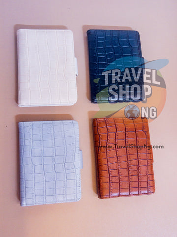 Minimalist leather passport cover