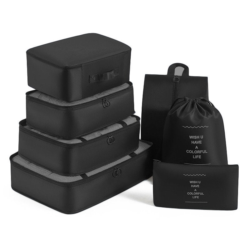 7-in-1 Travel Packing Cubes Set for Luggage Organization