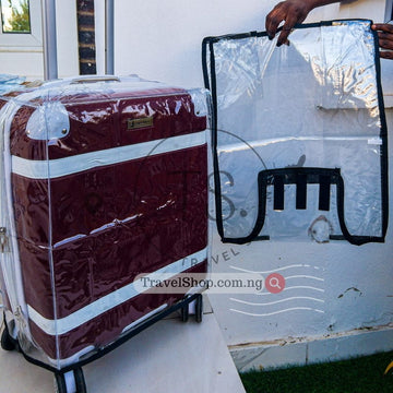Transparent PVC Luggage Cover: Protect Bags with Black or Clear