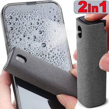 Phone & Tablet Microfiber Screen Cleaner & Spray Bottle Set