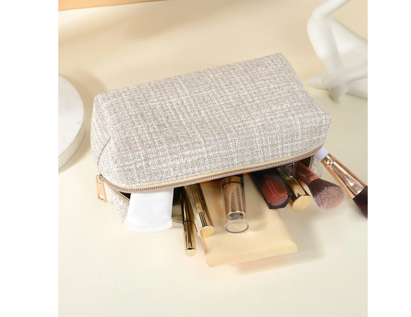 Tweed Make Up Bag