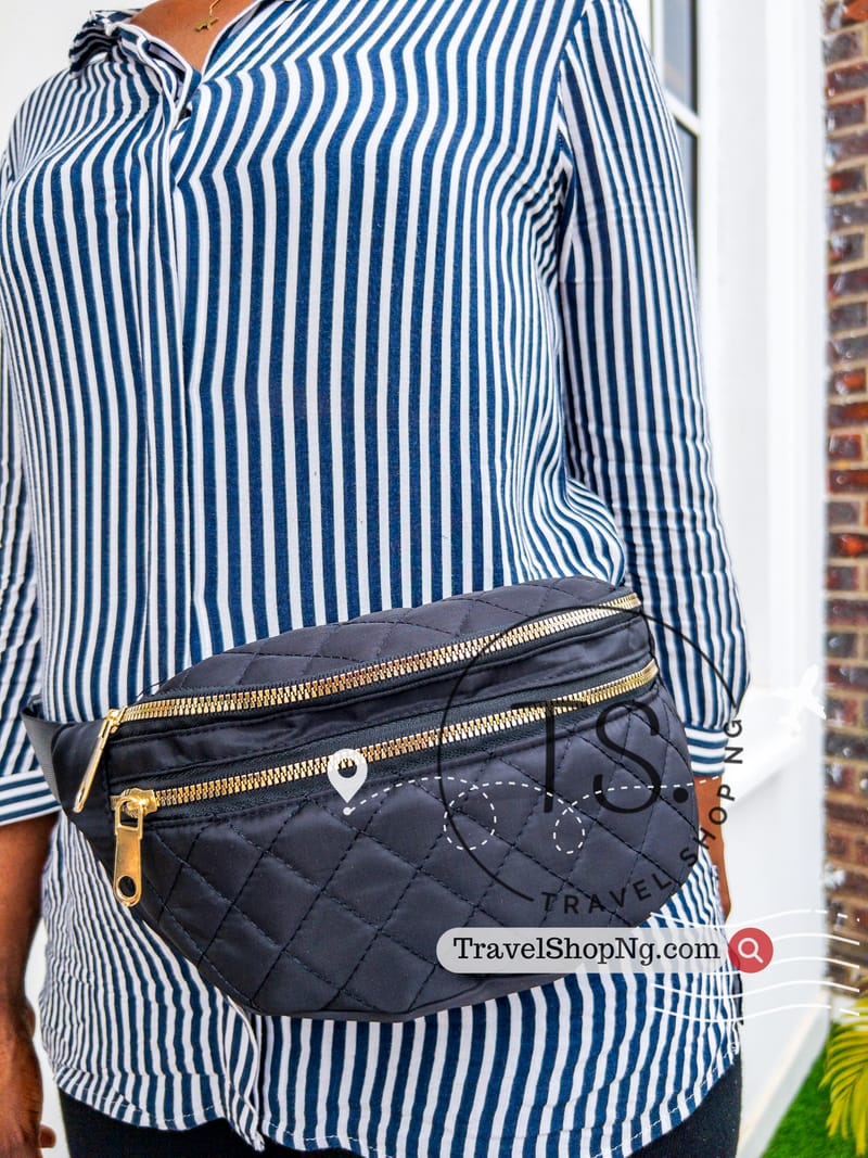 Fanny Pack Waist Bag | 2 or 3 Compartments, Max 47" Waist