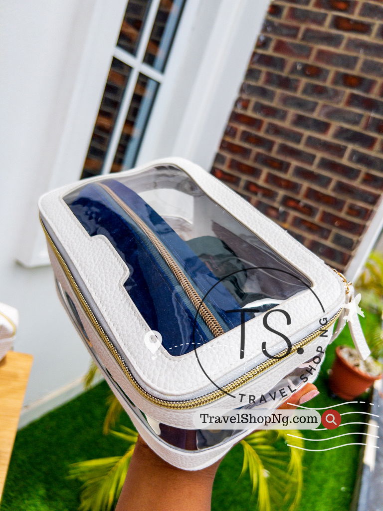 Transparent TPU Cosmetic Travel Bag | See-Through Toiletries