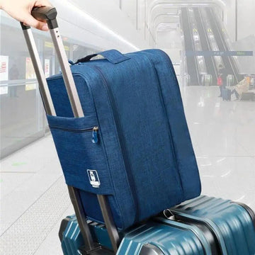 Sneaker Travel Bag: 3-Layer Shoe Organizer with Portable Handle