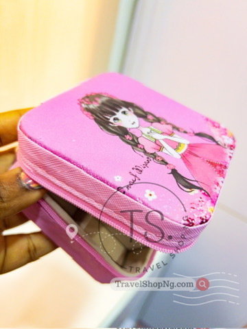 Cute Jewelry Storage: 10x10x4cm Square PU Leather Organizer