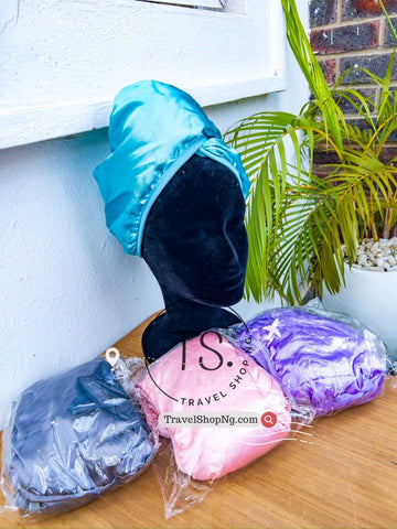 Silk-Exterior Hair Towel for Gentle Drying and Frizz Control