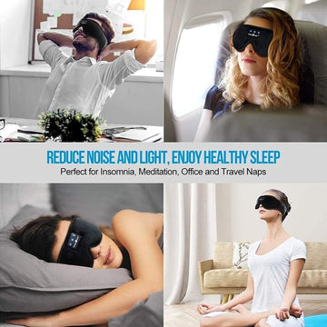 Bluetooth Music Eye Mask - Comfortable Sleep & Relaxation Aid