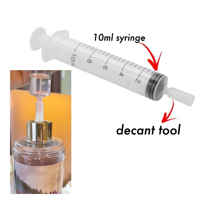 Perfume Atomiser Accessories: Dropper & 5ml Decanting Syringe