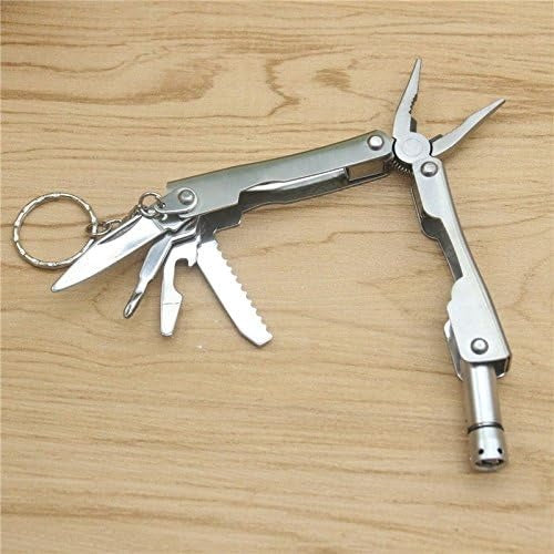 Micro Plier Tool Kit - 6-in-1 Multifunctional Folding Pliers with LED