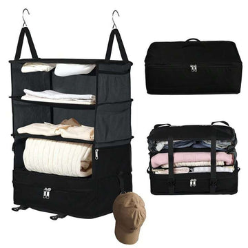 Portable Hanging Travel Shelves Bags - Hanging Packing Cubes & Organizer