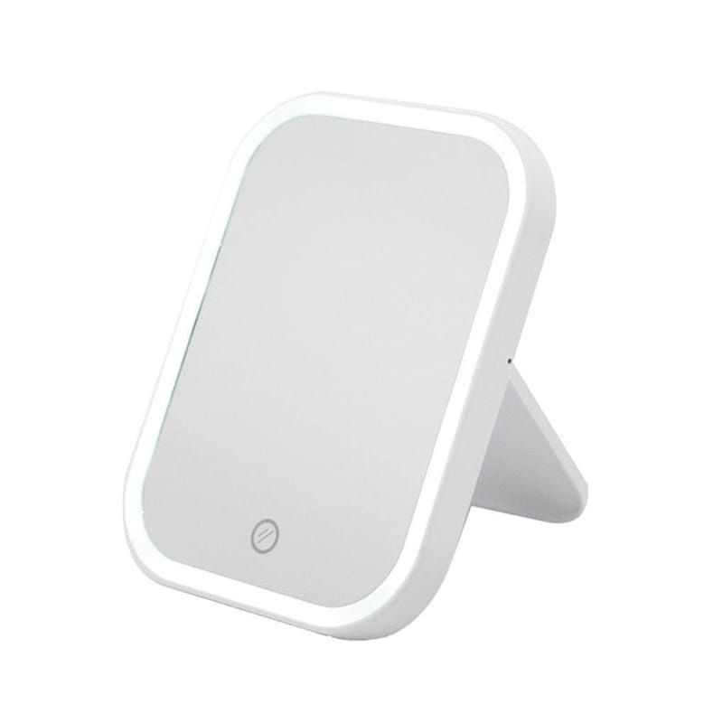 LED-Lit Travel Mirror with USB - Portable Makeup Mirror