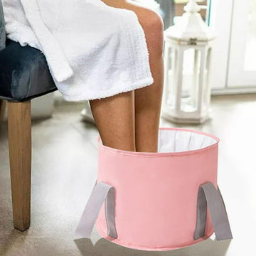 Foldable Basin Foot Baths Bucket Bag - Perfect for Kids on Trips & Camping
