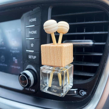 Car Diffuser - Refillable Reed Diffuser Style Container with Vent Clip