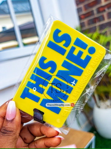 Yellow & Purple Luggage Tags