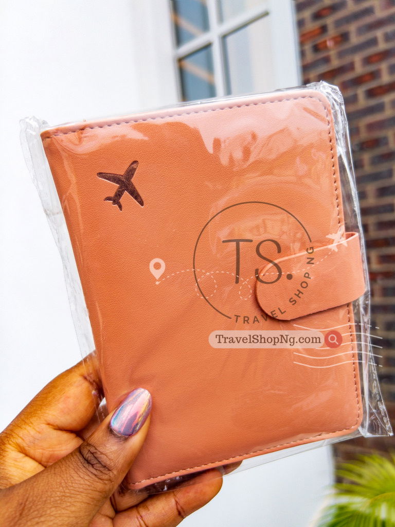 Leather Waterproof RFID Blocking Passport Holder with 2 Compartments