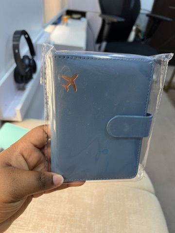Leather Waterproof RFID Blocking Passport Holder with 2 Compartments