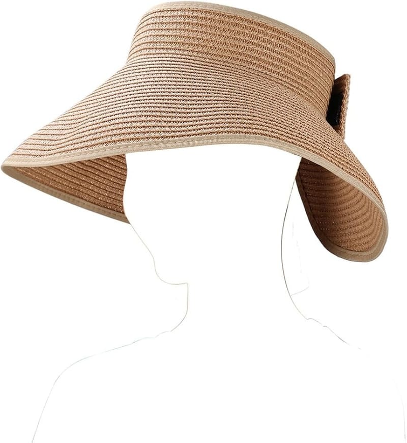Roll-Up Straw Hat Portable Packable Sun Hat