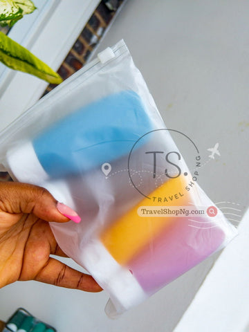4pc TSA Approved Travel Containers Set | Durable & Leak-Proof