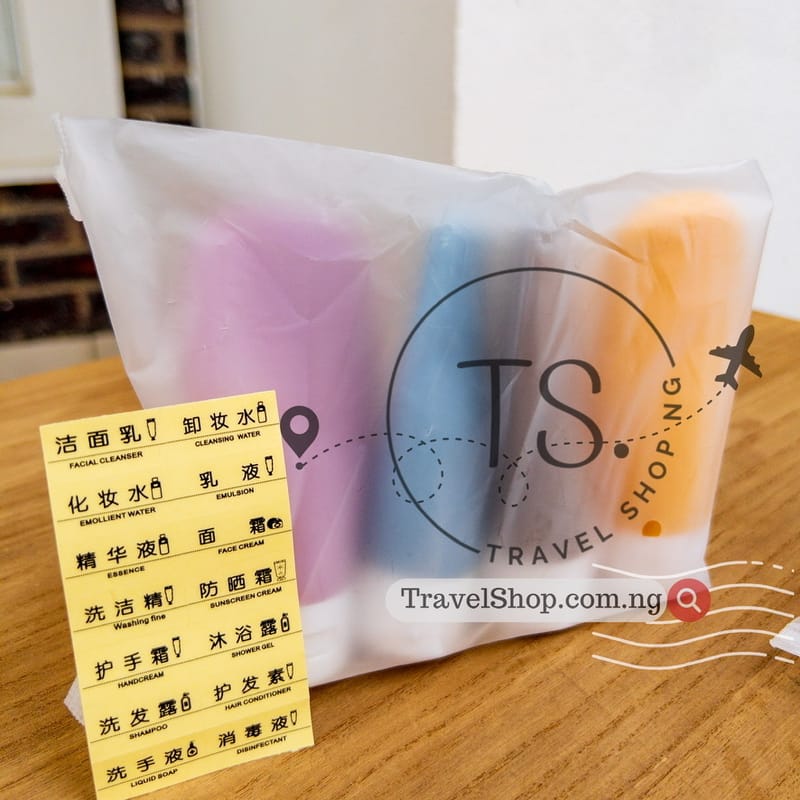 4pc TSA Approved Travel Containers Set | Durable & Leak-Proof