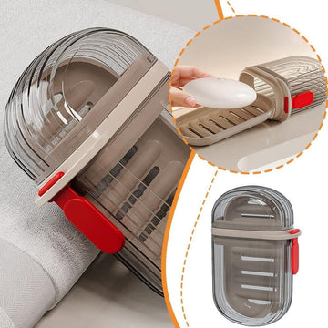 Bar Soap Storage Case with Detachable Dish and Lid | Keep Soap Fresh