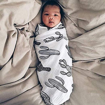 100% Organic Cotton Muslin Swaddle | Versatile Baby Blanket