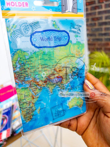 "World Trip" Passport Cover | Stylish Color Themes Available