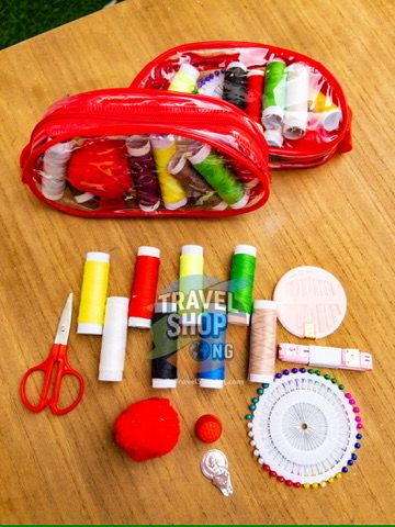 15-Piece Light PVC Sewing Kit for Travel