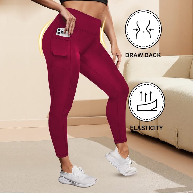 High-Waisted Leggings with Side Pockets | Comfort & Style