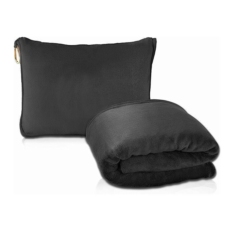 Travel Flannel Blanket with Carrying Bag | Cozy & Convenient