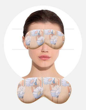 Handpainted Satin Eye Masks | Travel-Friendly Comfort