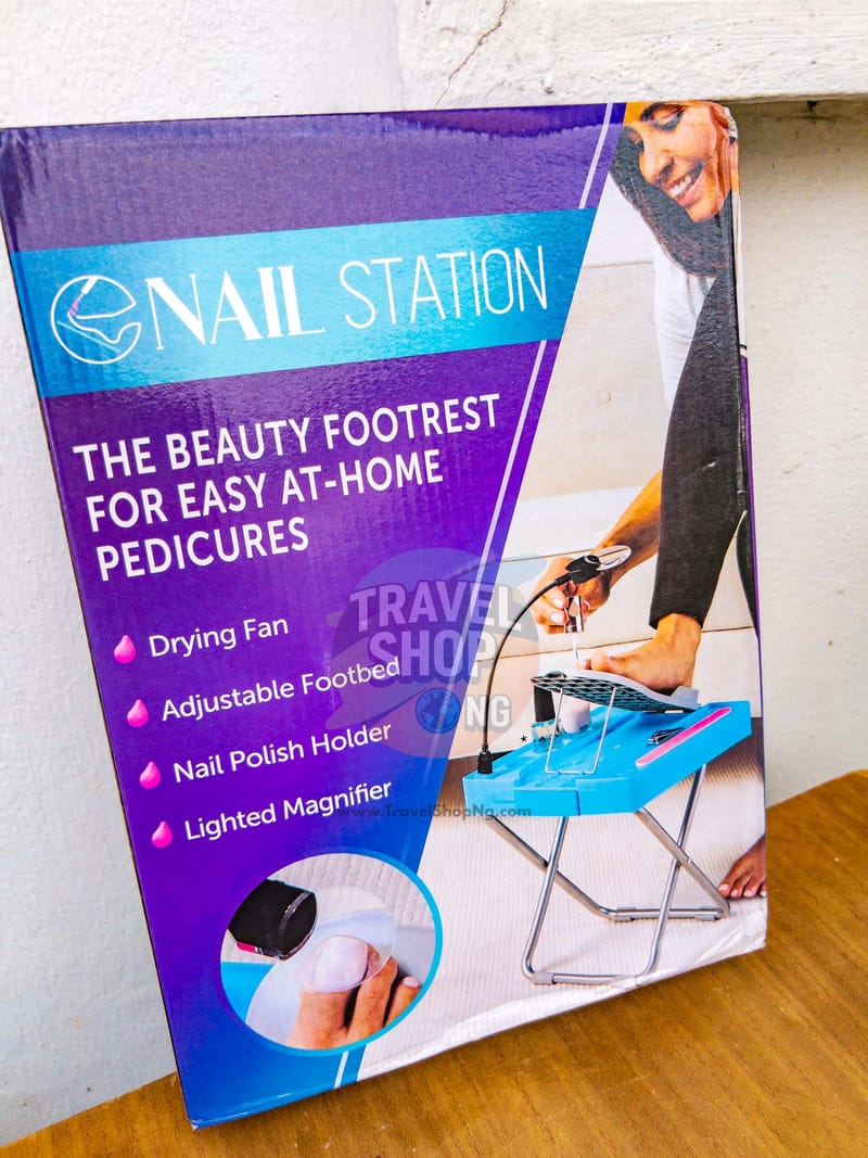 Non-Slip Pedicure Foot Rest | Adjustable Foldable Nail Station