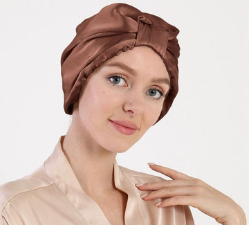 100% Mulberry Silk Bonnet | Luxurious Hair Wrap for Sleeping