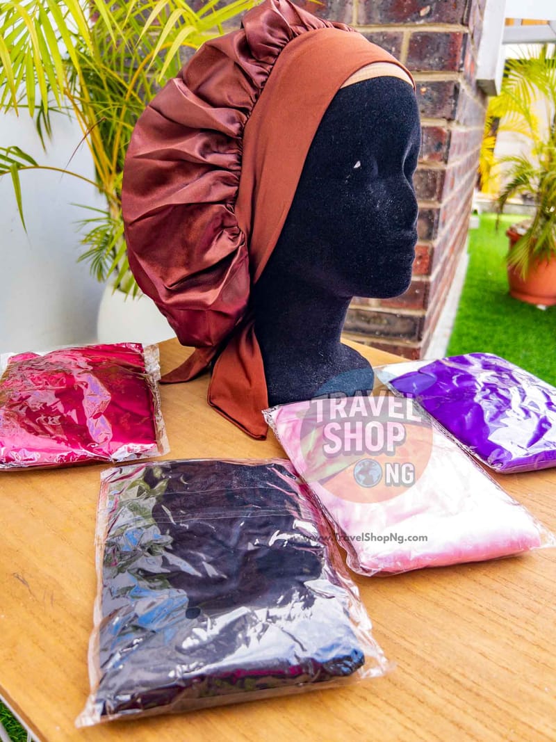 Satin Silk Bonnet with Tie Band | Reversible Sleep Cap