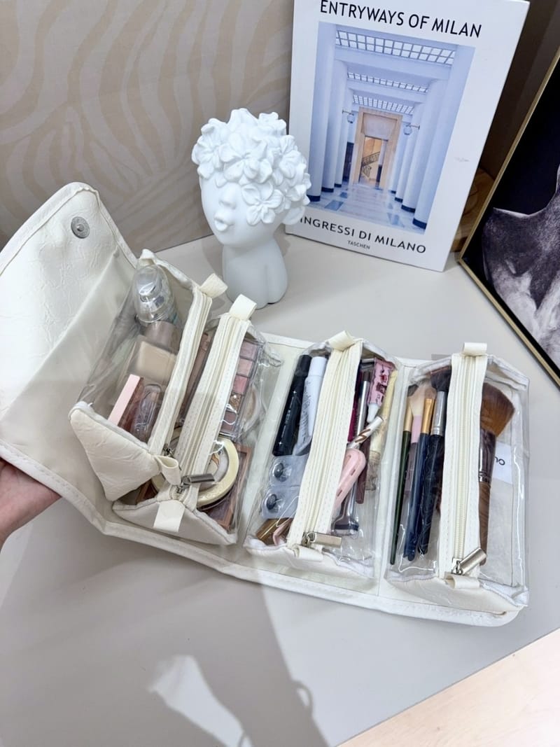 Detachable Clear Toiletry Bag | Large-Capacity Travel Bag