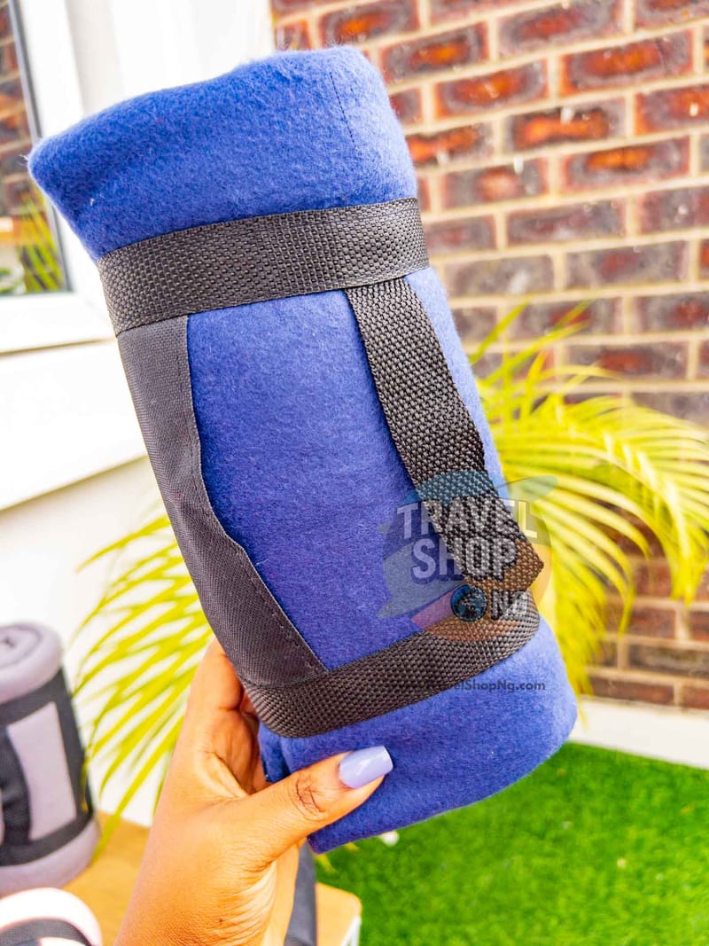 Fleece Blanket with Velcro Straps | Travel & Outdoor Use