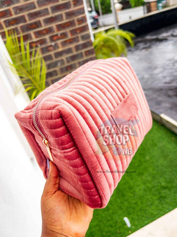 Velvet Makeup Bag | Plain Design for Customization