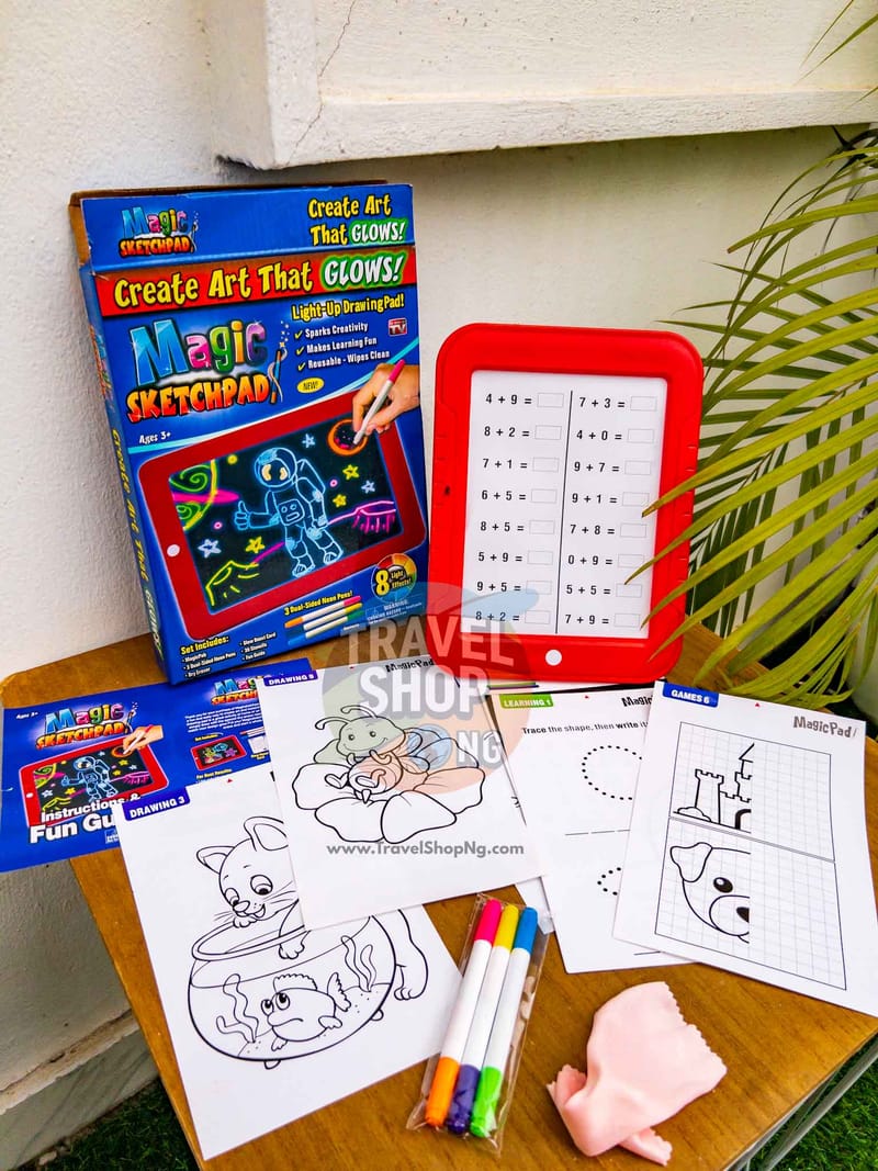 3D Magic Drawing Pad | Deluxe LED Tablet with Extras