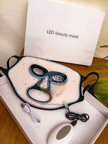 Portable LED Infrared Face Mask | Travel-Friendly Beauty Tool