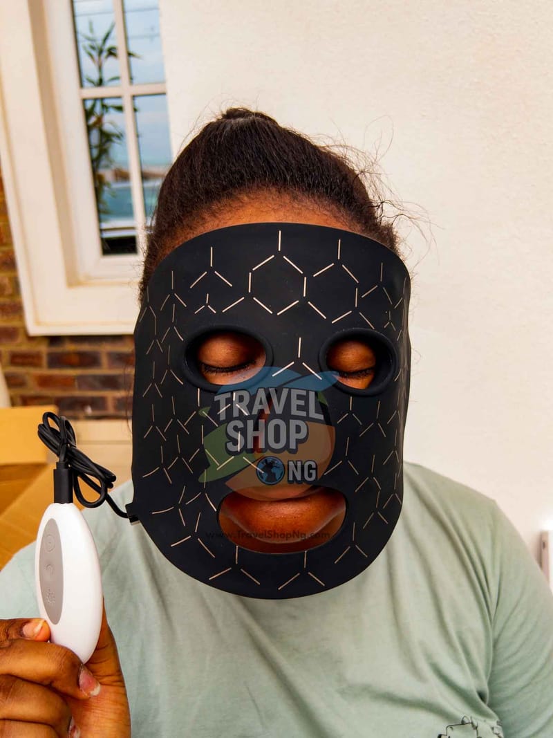 Portable LED Infrared Face Mask | Travel-Friendly Beauty Tool