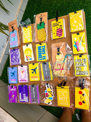 Yellow & Purple Luggage Tags