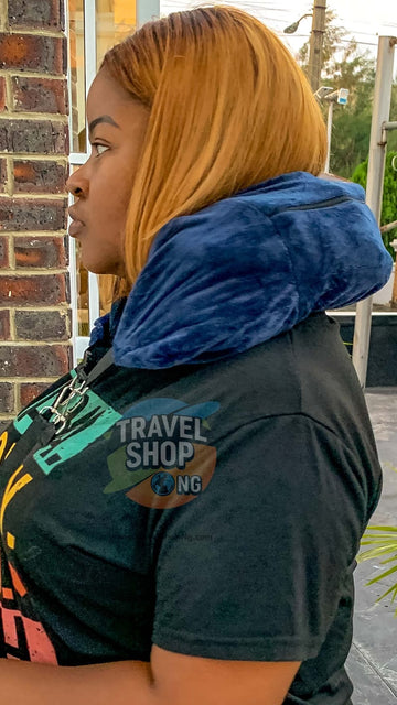 Stuffable Travel Pillow | Velvety Fabric & Storage
