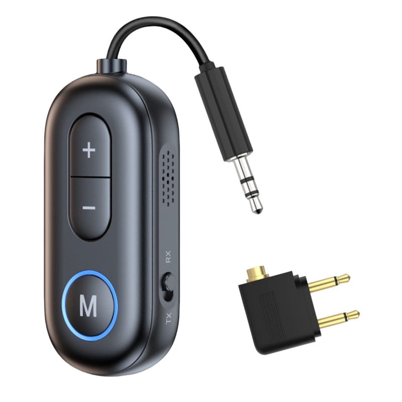 Airplane Audio Adapter | Bluetooth 5.3 Transmitter Receiver