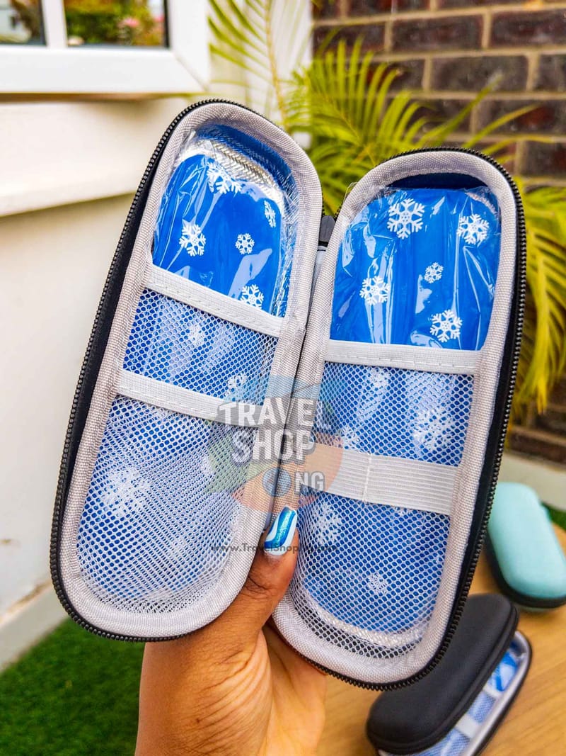 Insulated Travel Pouch for Insulin & GLP Injections (Ozempic, Wegovy, Mounjaro) + Ice Pack