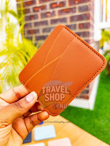 PU Leather Card Holder for 3 Cards Slim Design