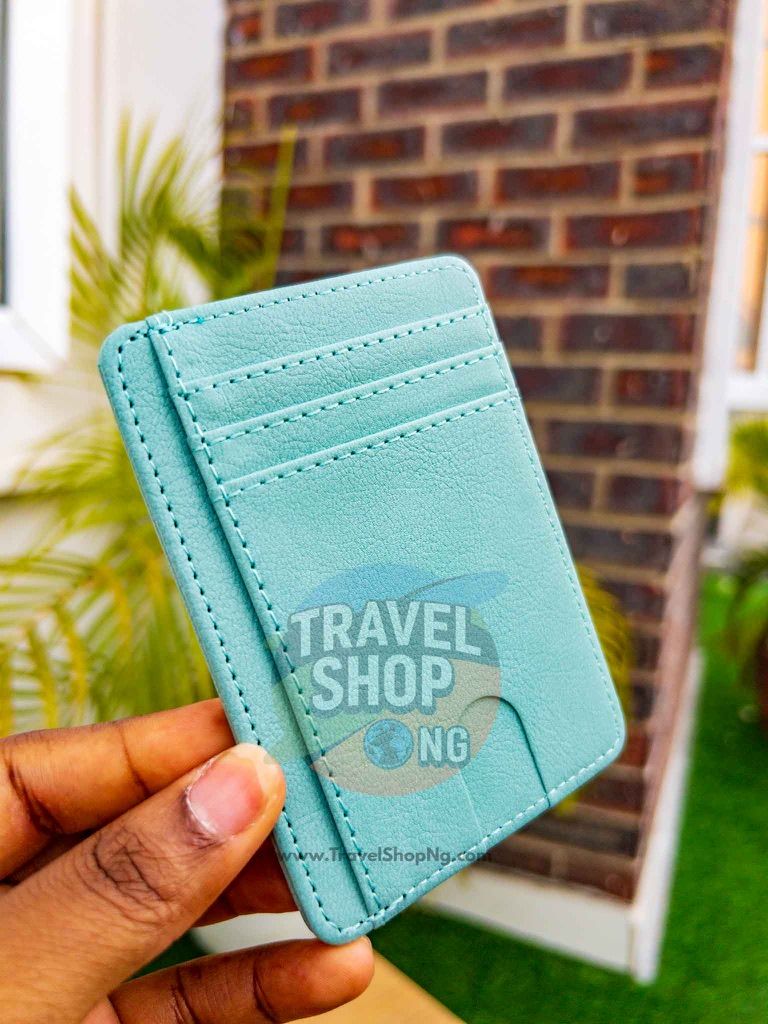 RFID Blocking PU Leather Card Holder Slim Design