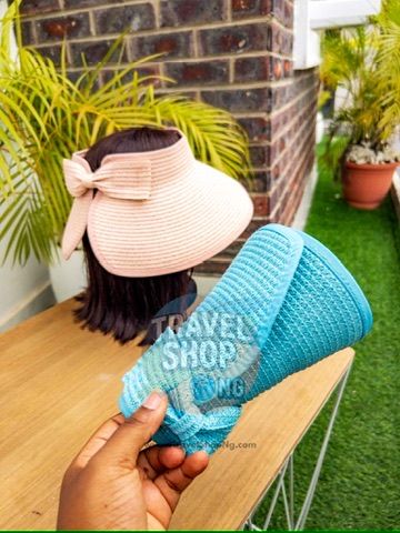 Roll-Up Straw Hat Portable Packable Sun Hat