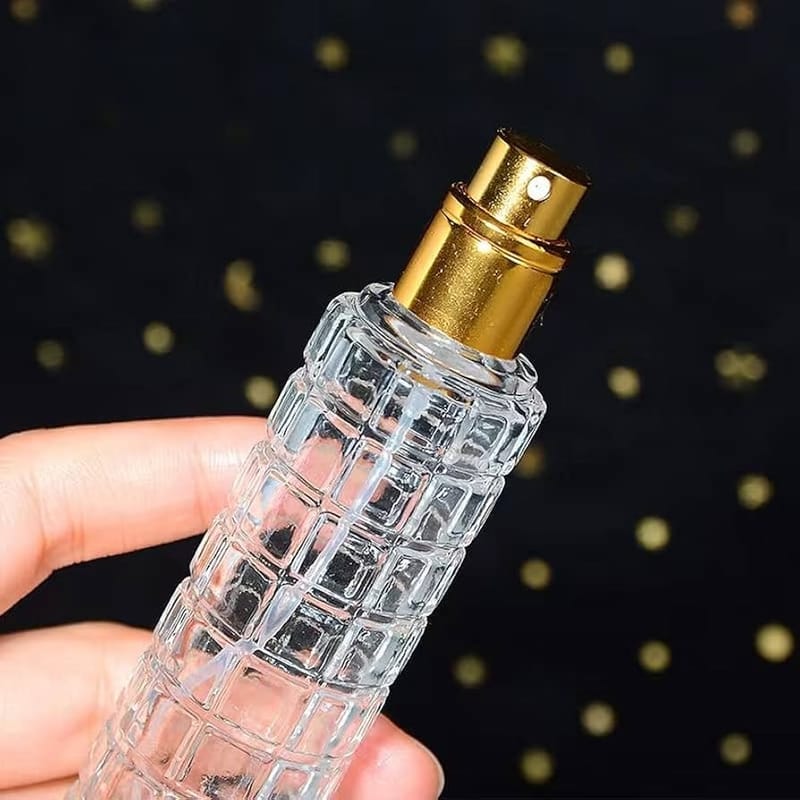 30ml Refillable Glass Spray Bottle with Gold or Silver Nozzle