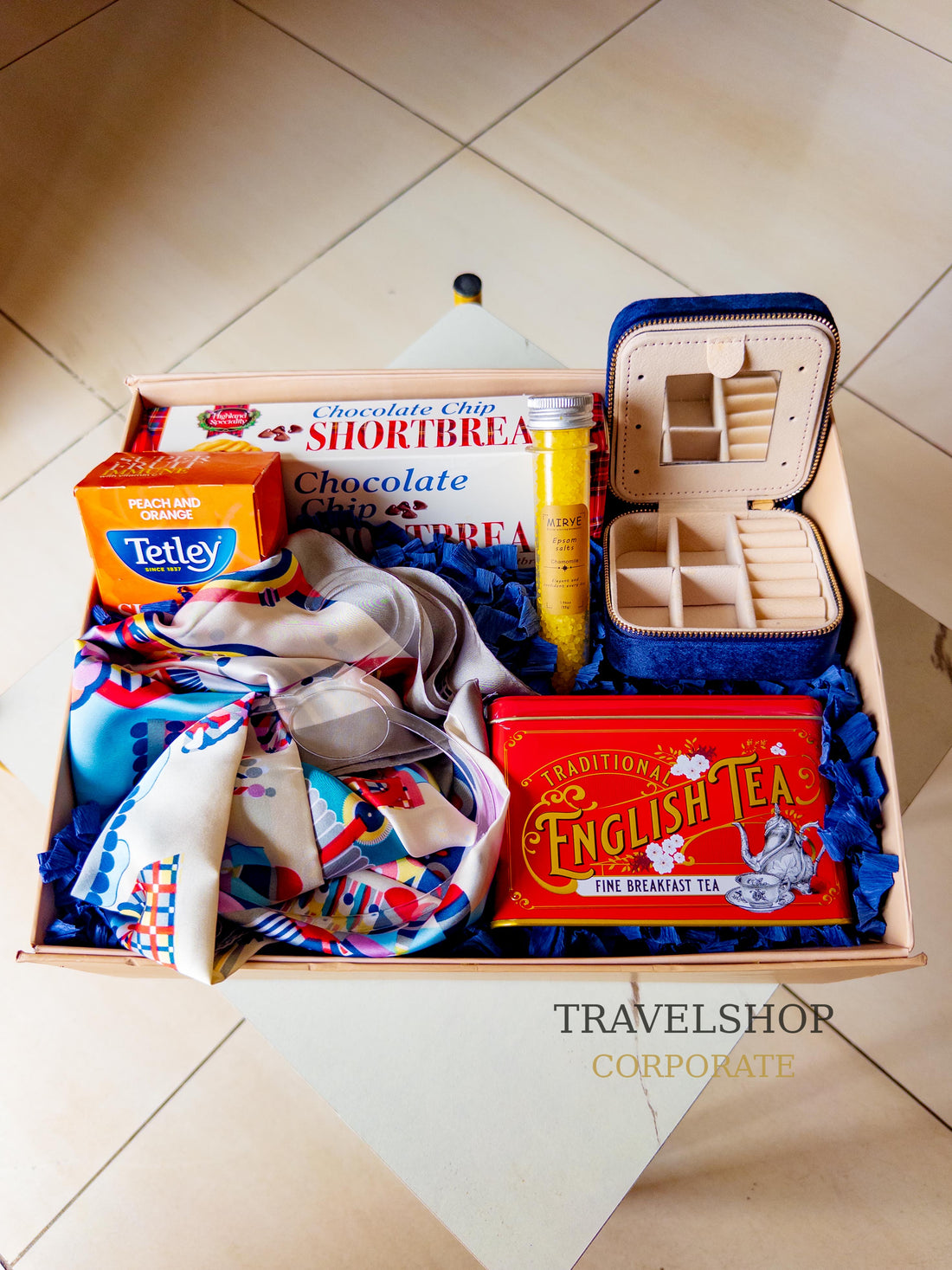 Little Luxuries Gift Box for Her | Tea Tin and Jewellery Box