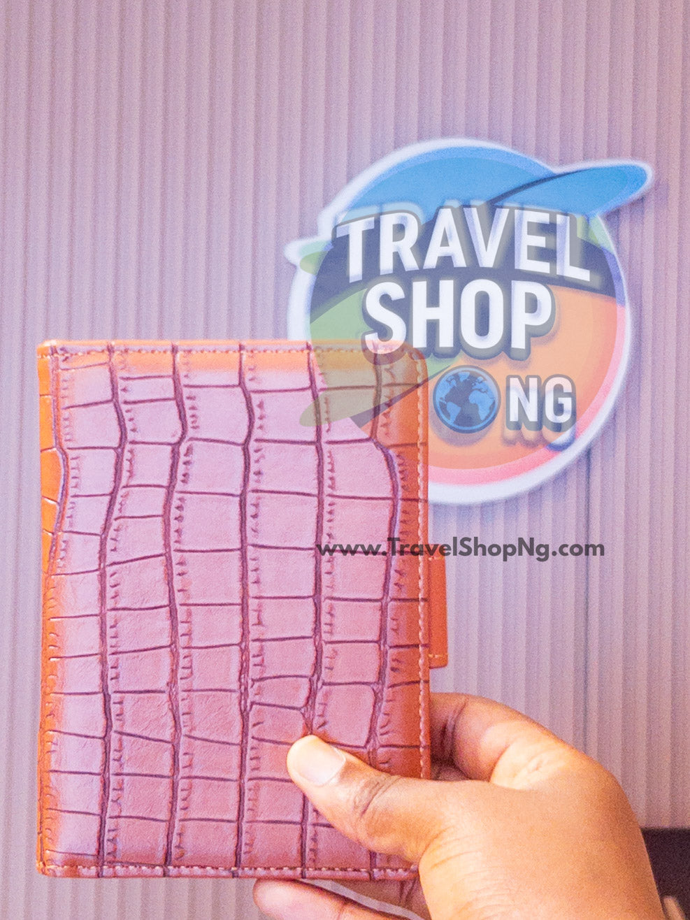 Minimalist leather passport cover